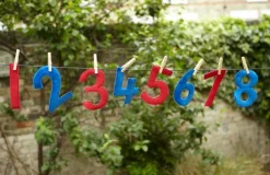 Making Numbers Fun Story Sack with Feely Fabric Bag of Numbers.