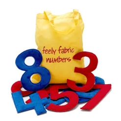 Making Numbers Fun Story Sack with Feely Fabric Bag of Numbers.
