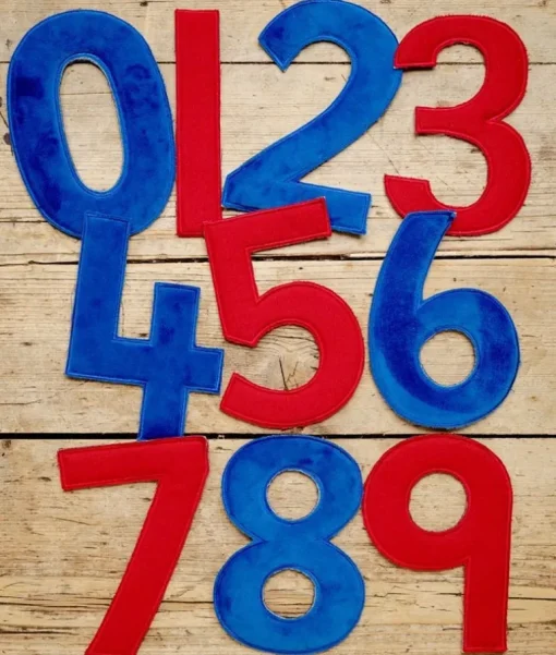 Making Numbers Fun Story Sack with Feely Fabric Bag of Numbers.