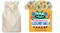 Monsters Play Counting Story Sack with Number Pebbles