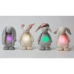 Moonie Powder Pink Sound & Light Rabbit