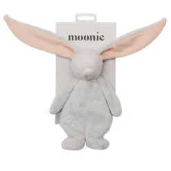Moonie Sensory Comforter Cloud - Grey with Pink Ears