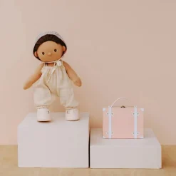 Olli Ella Dinkum Dolls - Travel Togs Blush (marks on lid)