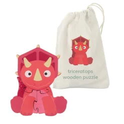 Orange Tree Wooden Triceratops Puzzle