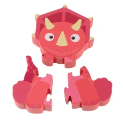 Orange Tree Wooden Triceratops Puzzle