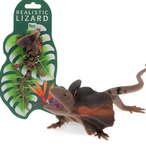 Realistic Frill-Necked Lizard Toy