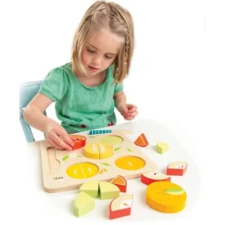 Tenderleaf Toys Wooden Citrus Fractions Toy