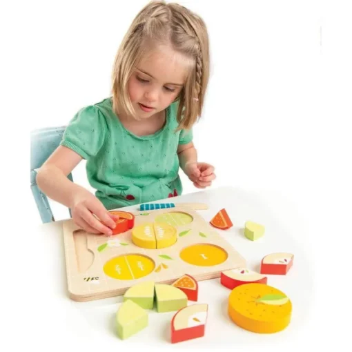 Tenderleaf Toys Wooden Citrus Fractions Toy