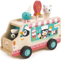 Tenderleaf Toys Wooden- Penguin's Gelato Van