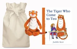 The Tiger Who Came to Tea Story Sack with Aurora Soft Toy Tiger