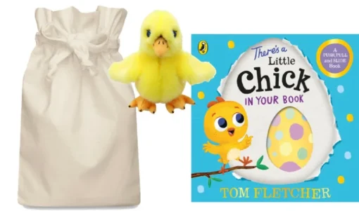 There's a Little Chick in your Book - Easter Story Sack with Soft Toy Chick