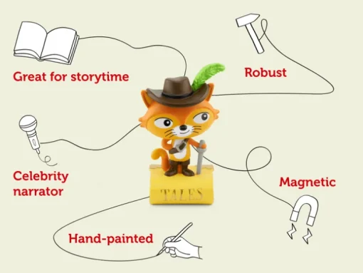 Tonies Audio Character - Puss in Boots and other fairy tales Tonie (Relaunch)