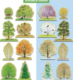 Tree Story Sack with Wooden Tree Set and Finger Puppets