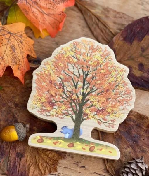 Tree Story Sack with Wooden Tree Set and Finger Puppets