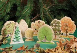 Tree Story Sack with Wooden Tree Set and Finger Puppets