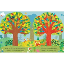 Tree Story Sack with Wooden Tree Set and Finger Puppets