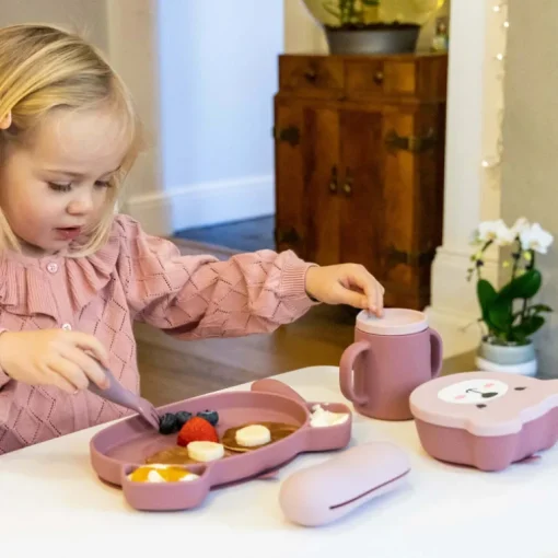 Tum Tum Silicone Baby Weaning Set with Cup and FREE Bib (Saving 30%)
