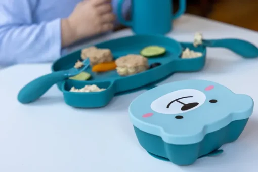 Tum Tum Silicone Baby Weaning Set with Cup and FREE Bib (Saving 30%)
