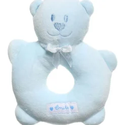 Velour Bear Ring Rattle