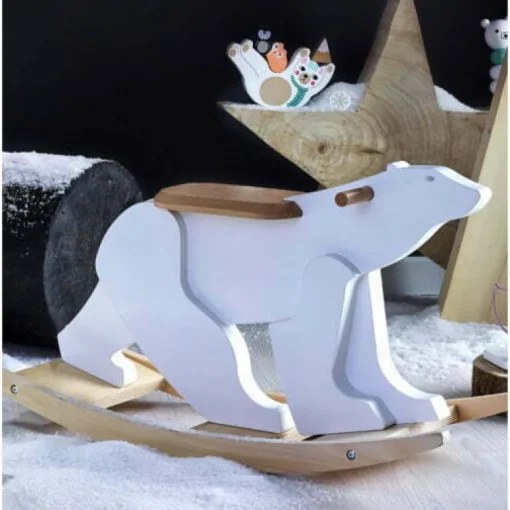 Vilac Pompon Bear Rocker (Direct Shipping)