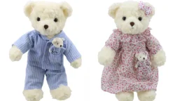Wilberry Bedtime Mommy and Daddy Bear with Baby Bears