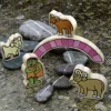 Yellow Door Billy Goats Gruff Wooden Characters