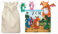 Zog Story Sack with Aurora Soft Toy Dragons